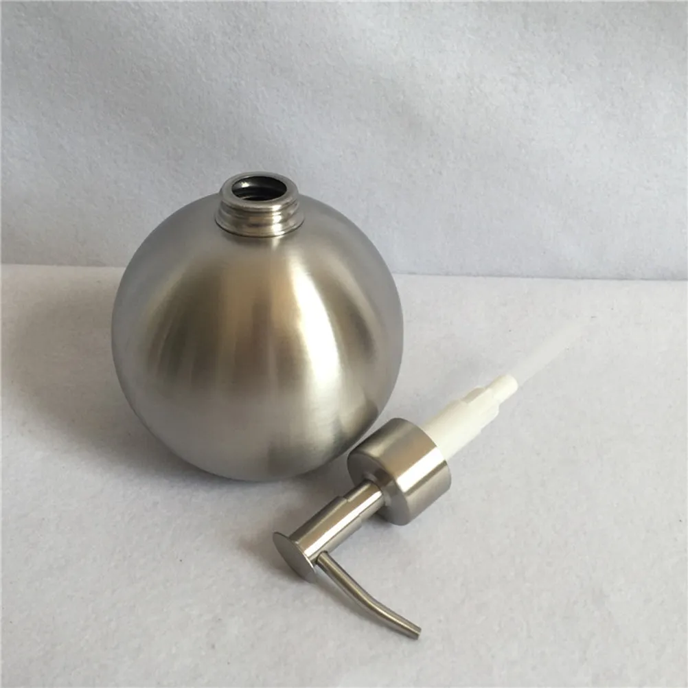 

1 шт. креативный дозатор для мыла с помпой, легко заправляемый, для дома и офиса, серебристый, для декора и удобства.