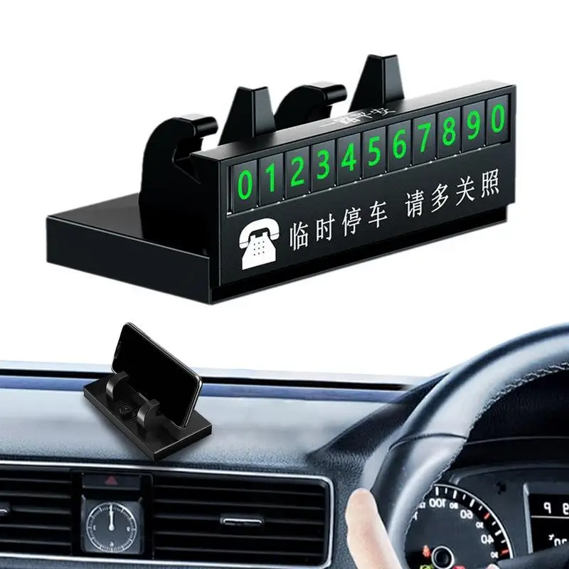 Car Phone Number Plate Telephone Number Display Diffuser Plate Car Dashboard Secure Auto Stop Phone Number Display Automobile