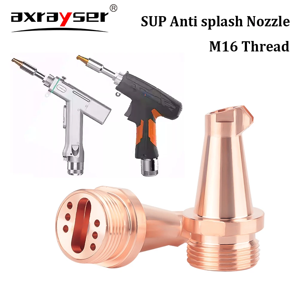 

SUP Laser Handheld Welding Copper Nozzle AS-12 BS-16 M16 Anti Splash Nozzle for SUP20T SUP21T SUP23T Welding Head