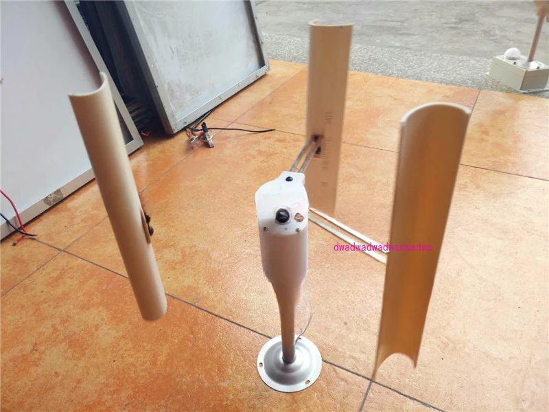 Vertical Axis Wind Power Generator Model Three-phase Brushless Motor Windmill Toy Night Light Production DIY Permanent Magnet