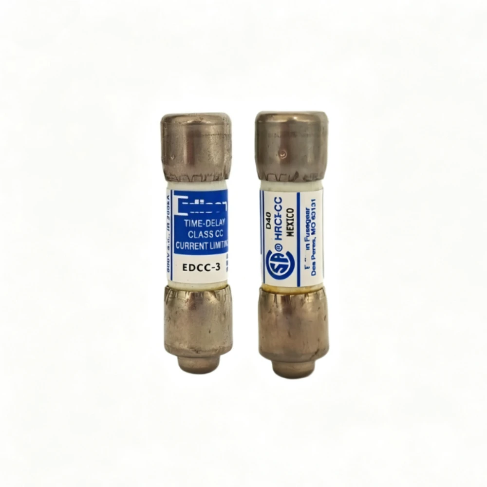 5PCS OEM EDCC‑3 Time‑Delay Fuse 3A 600VAC Class CC Current‑Limiting Fuse