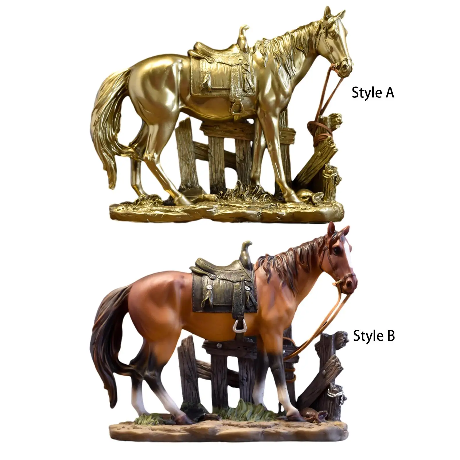 Cavallo statua scrivania decorazione Desktop cavallo ornamento Micro paesaggio scultura per soggiorno tavolo casa libreria ufficio