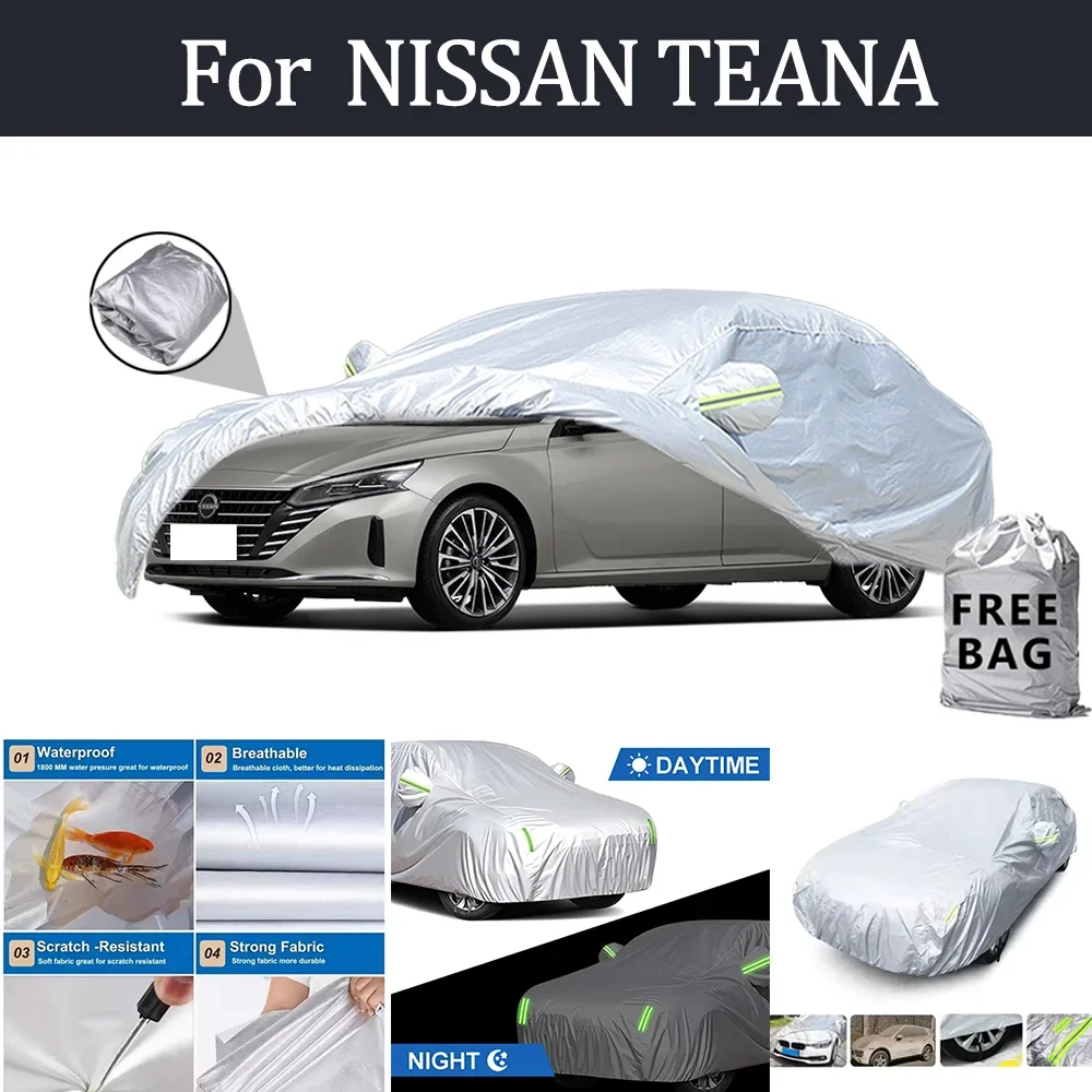 

For NISSAN TEANA Car Cover Outdoor Protection Covers Snow Sunshade Waterproof Dustproof Exterior UV Car Accessories