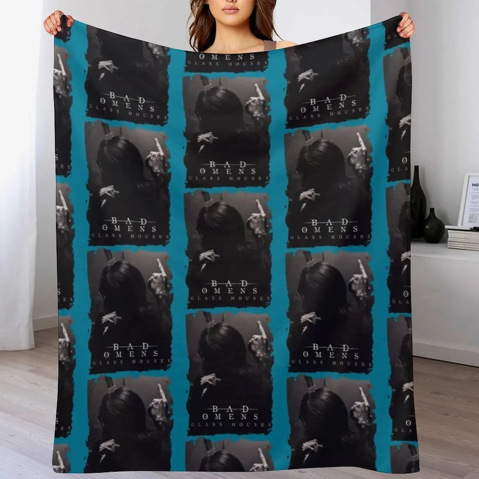 

Bad Love Omens Throw Blanket Flannel Fleece Soft Warm Throw Blanket