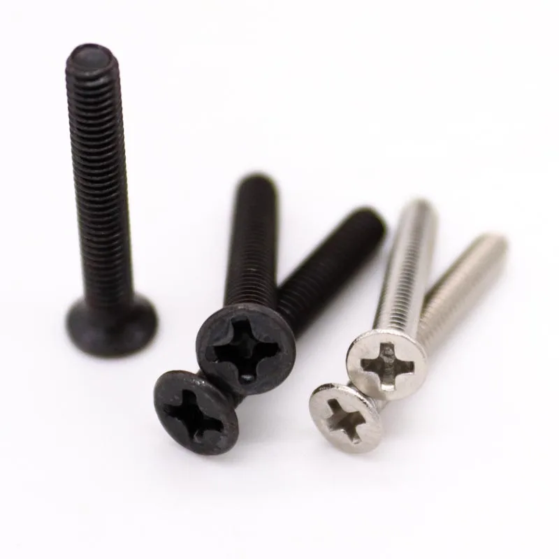 50pc M1 M2 M3 Small Micro Phillips Flat Countersunk Head Bolt Screw for Electronics Laptop Computer Phone Camera Toys Car Repair
