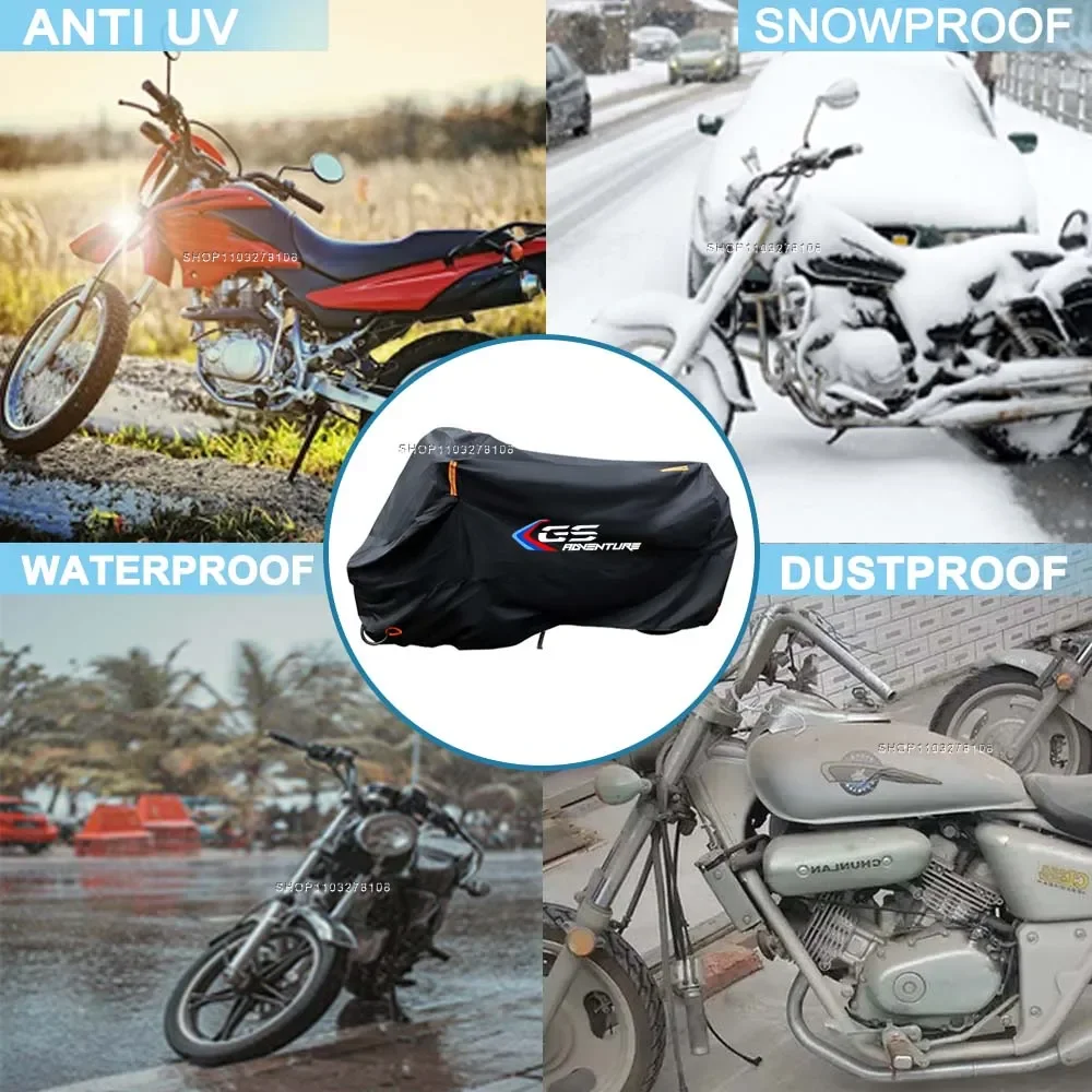 For BMW F900GS R1300GS R1250GS R1200GS ADV  Motorcycle Cover Waterproof Outdoor All Season Dust UV Protective Motorbike Cover