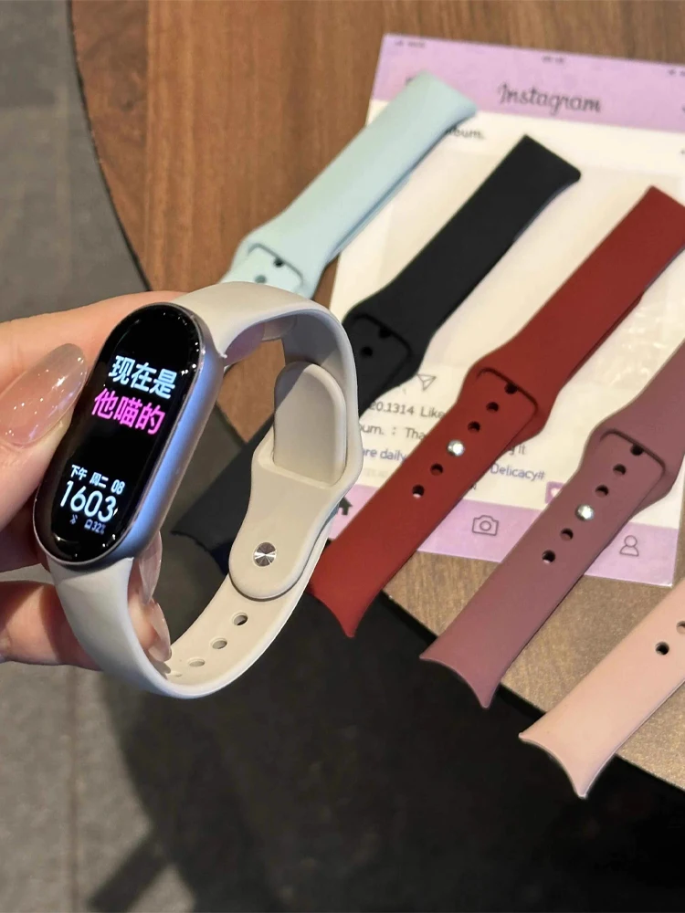 Riemen für Xiaomi Band 10 9 8 NFC Miband 10 Uhrenzubehör Sport Silikonarmband Handgelenkgürtel Pulseira Correa Mi Band 10/9/8