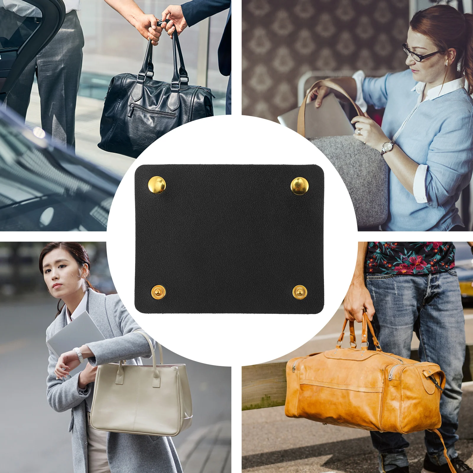 

Black Anti- Handle Wrap Protective Cover Handle Cover For Luggage Gloves for Handbags Pu Bag Accessory Display Tool
