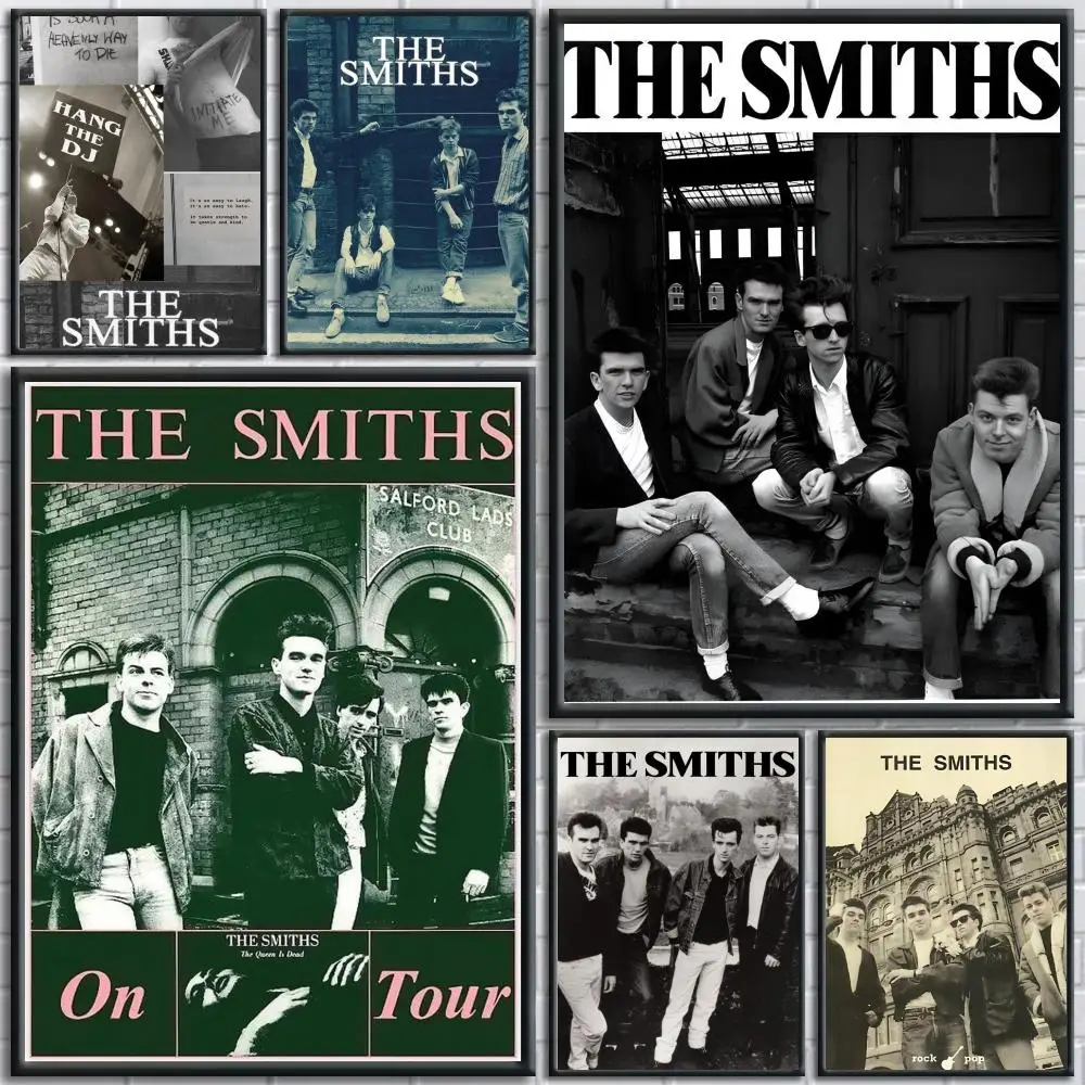 Band The S-smiths Painting Calligraphy Wall Art Canvas Poster Premium Home Decor Print for Living Room Bedroom