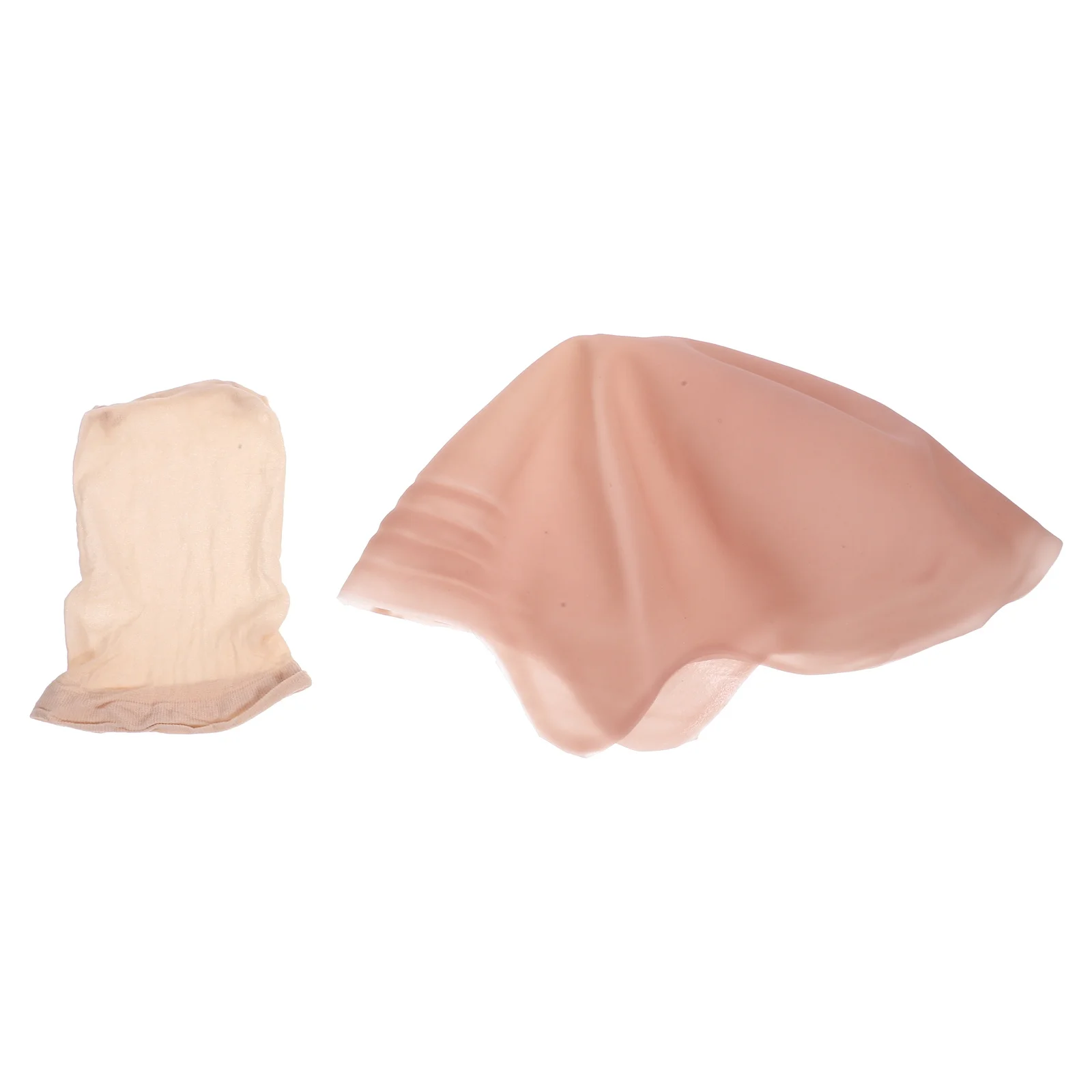 1 مجموعة غطاء سيليكون للبالغين غطاء رأس تأثيري قبعات ماكياج الراهب الطرف الديكور اكسسوارات أصلع كاب ل تأثيري