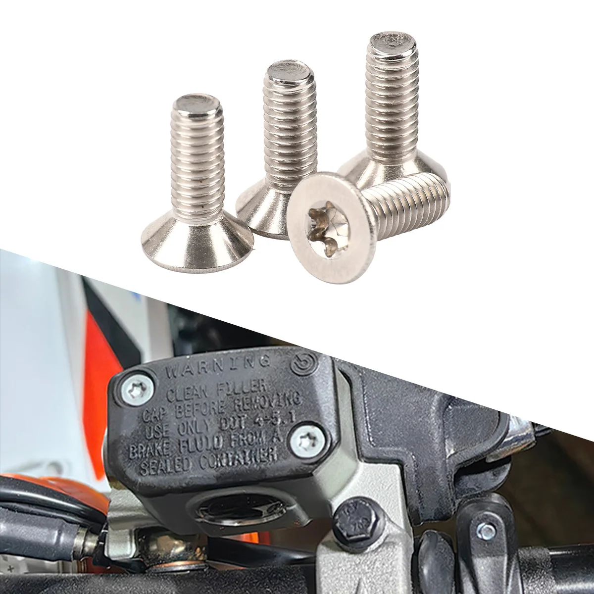 Motorcycles M4*12 Front Brake Clutch Master Cylinder Screws For Husqvarna 125 150 250 300 350 450 501 TC FC TX FX TE FE FS