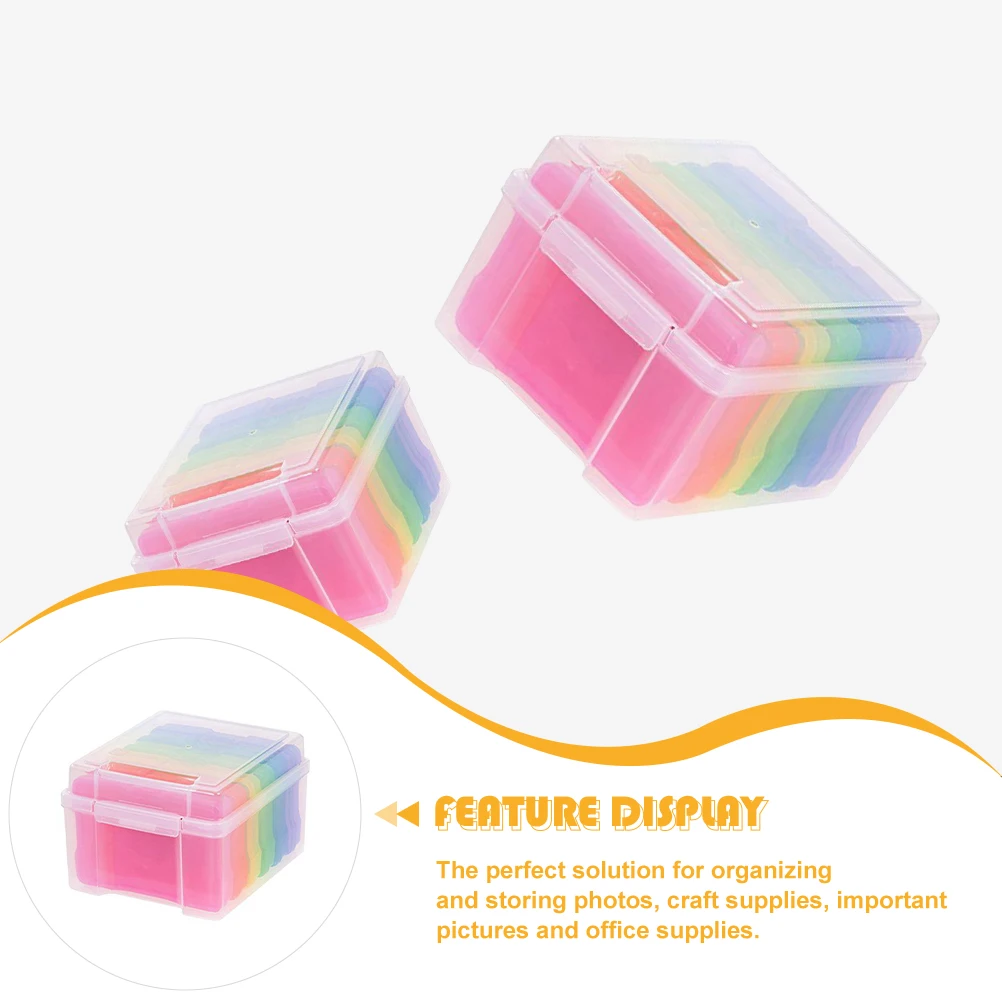

Photo Greeting Card Storage Box Organizer Case Greetings Organiser Colorful Keeper Organizers and Mother