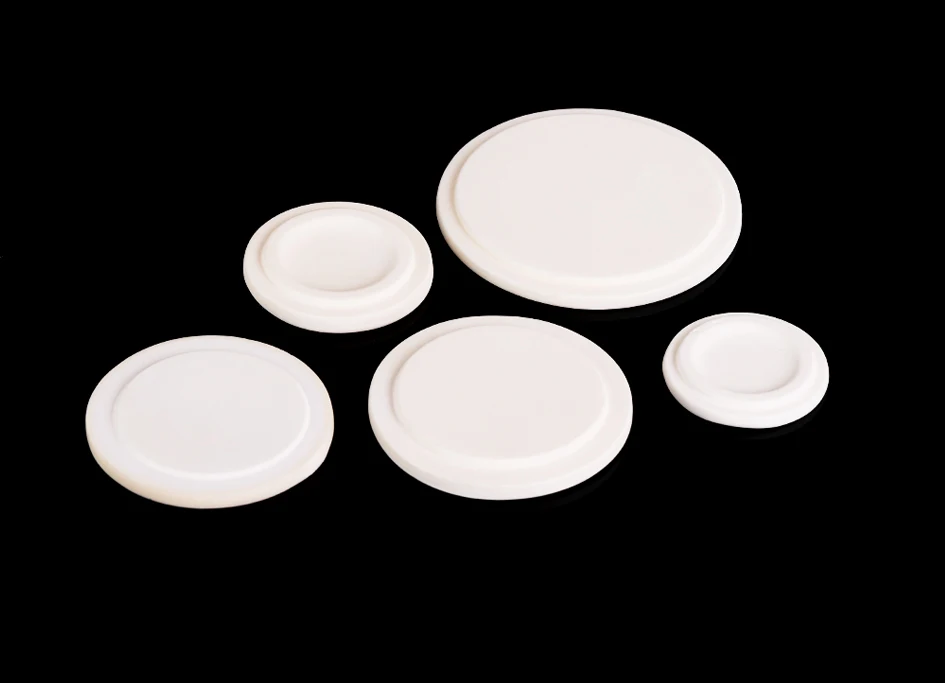 99 % Aluminiumoxid-Korund-Innendeckel mit konvexer Form, passend für zylindrische, bogenförmige Tiegel, hohe Temperaturen, für Muffelöfen – Detail 6