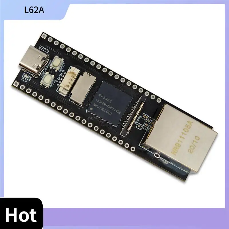 

Плата разработки L62A Linux RK3506 с чипом RK3506G2, 128 МБ DDRL3 и порт подключения сети 100 МБ