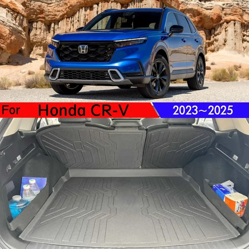 

Автомобильный коврик в багажник для Honda CR V 2023, аксессуары 2024, 2025 CRV Breeze, топливная версия, задний багажник, лоток, задние накладки на багажник, аксессуары