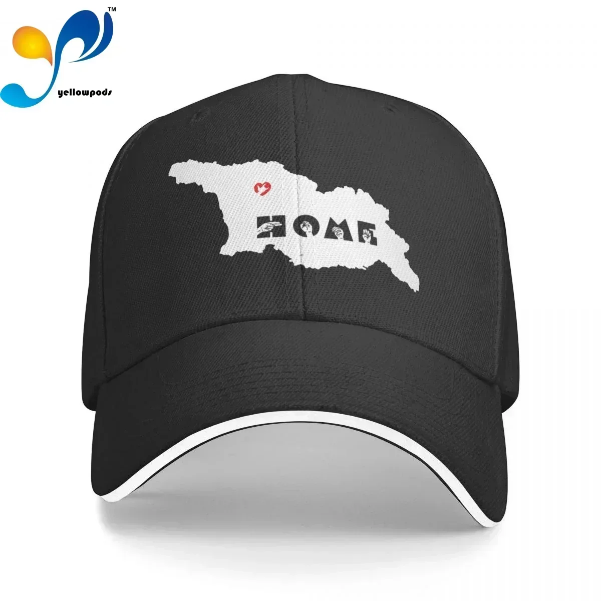 Georgia Home State Men's New Baseball Cap Fashion Sun Hats Caps for Men and Women