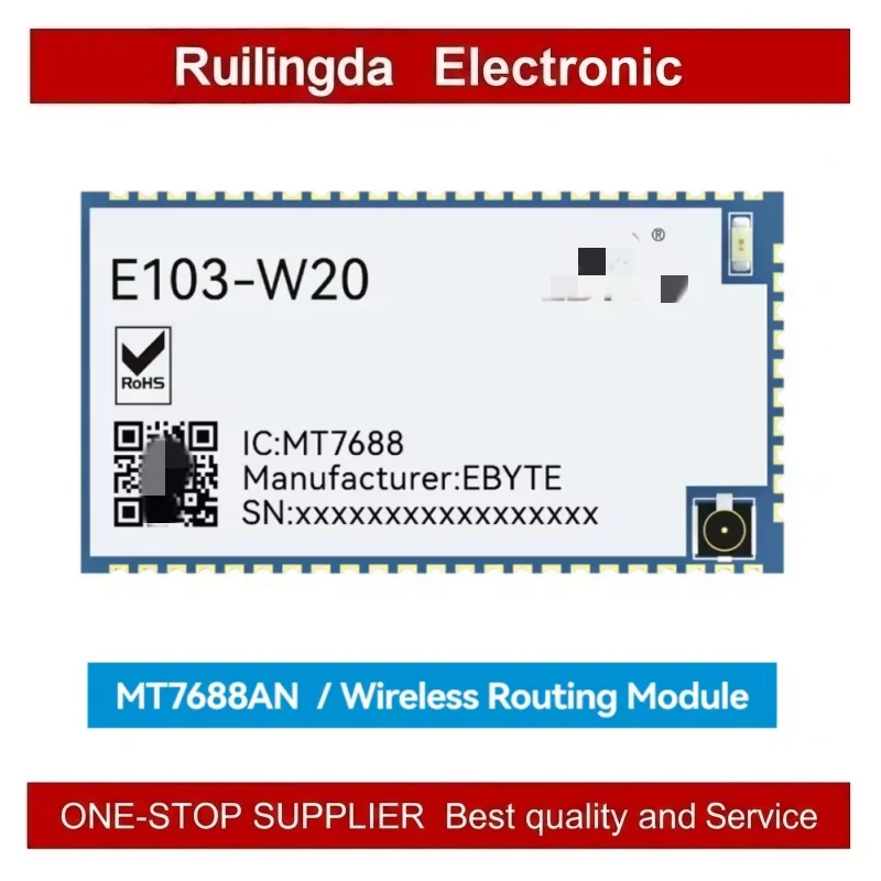 EBYTE E103-W20 Module MT7688AN/MT7628AN Serial Port to Wifi Wireless Routing Module SMD Small Size Support Openwrt SPI UART