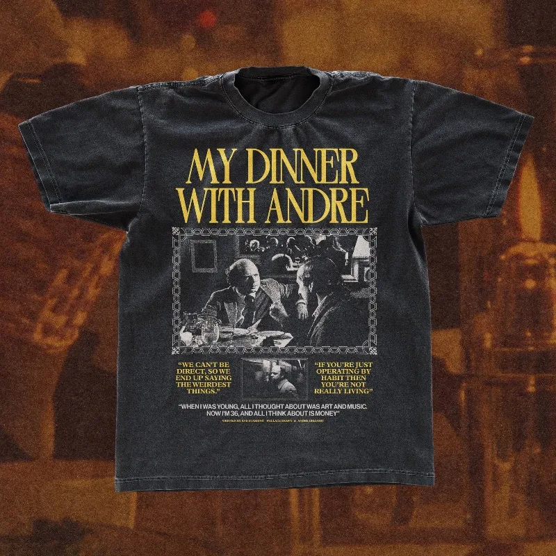 Dinner with Andre Movie T-shirt Men's T-shirt Summer New Unisex T-shirt