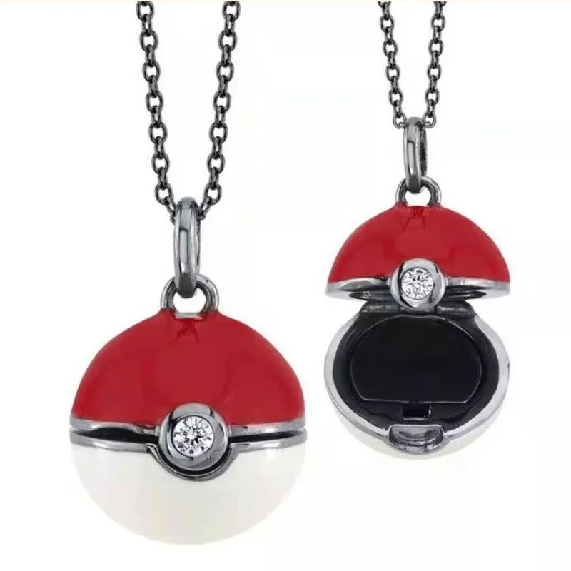 Pokemon Cartoon Anime Fashion Trend Necklace Pendant Charizard Eevee Exquisite Jewelry Kawaii Accessories Birthday Gift