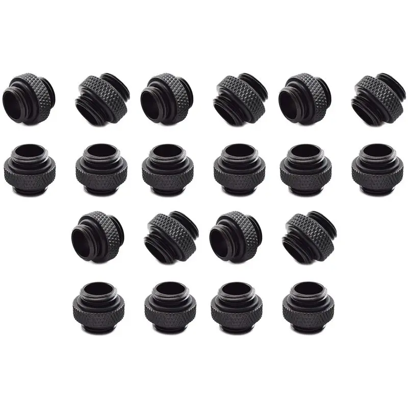 

M51K-20-Pack G1/4 Inch 5Mm Male To Male Connector With Sealed O-Ring For PC Water Cooling Systems Extender Fitting