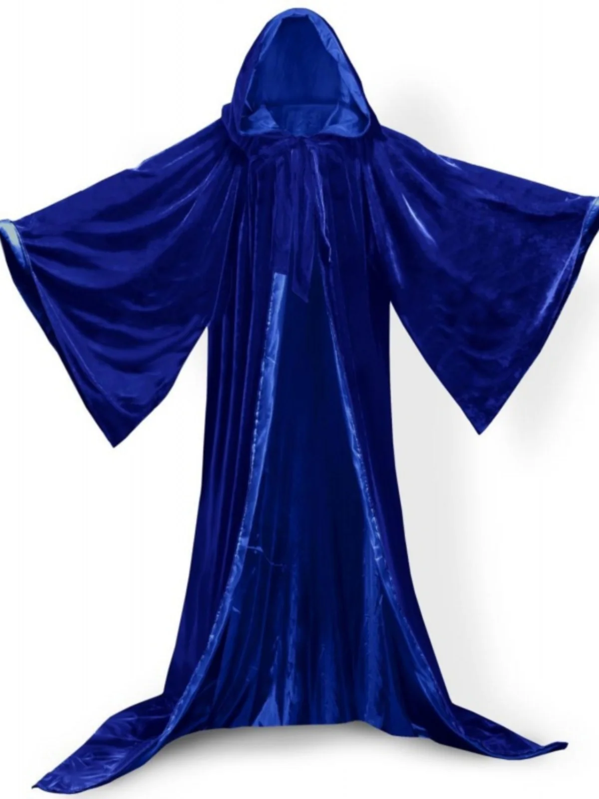 

Thi Velvet loween Cowl Ne Robe Wide Sve awl Cosplay Stage Costume Adult Warm Outerwear Sweet Countryside Sle No...