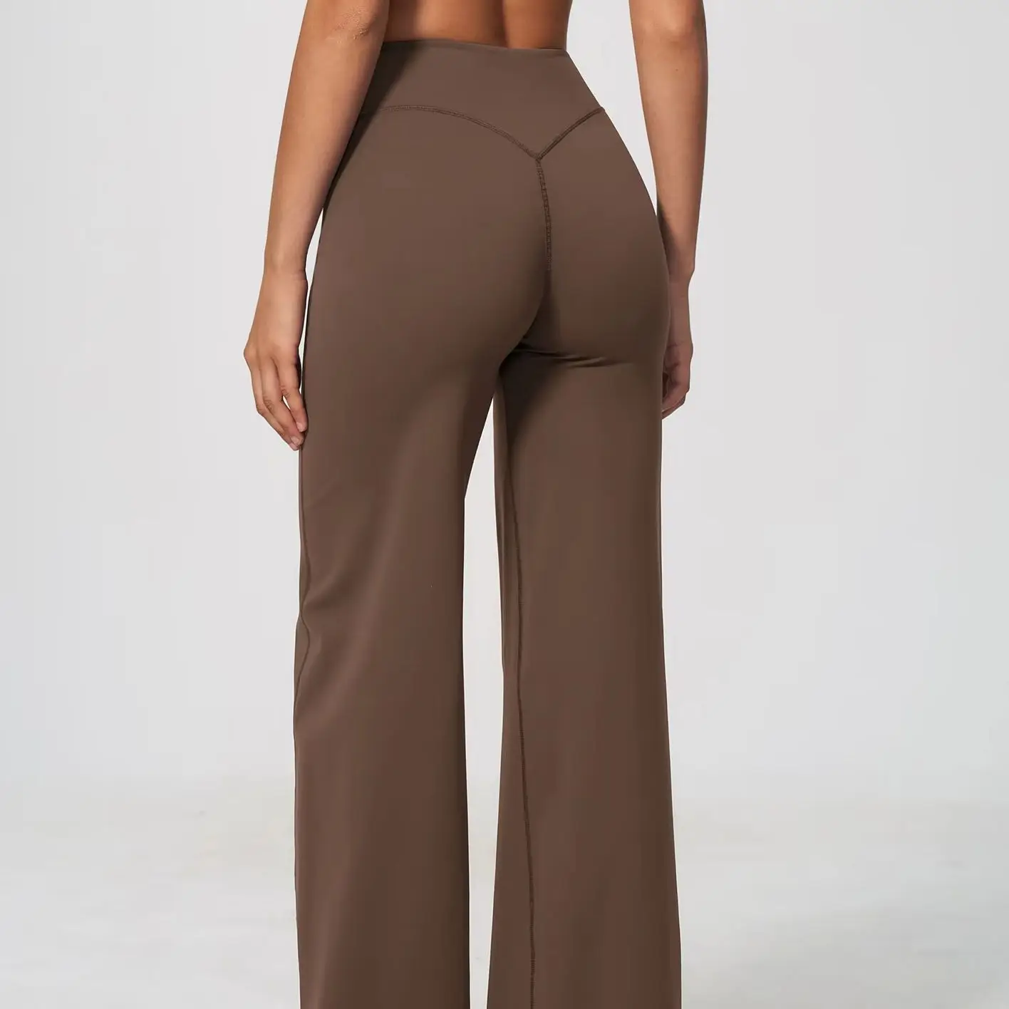 Yoga Wide-leg Pants Women's High Waist Sport Straight Leg Bottoms Flared Pants Fitness Yoga Pants Women Running Workout Trousers