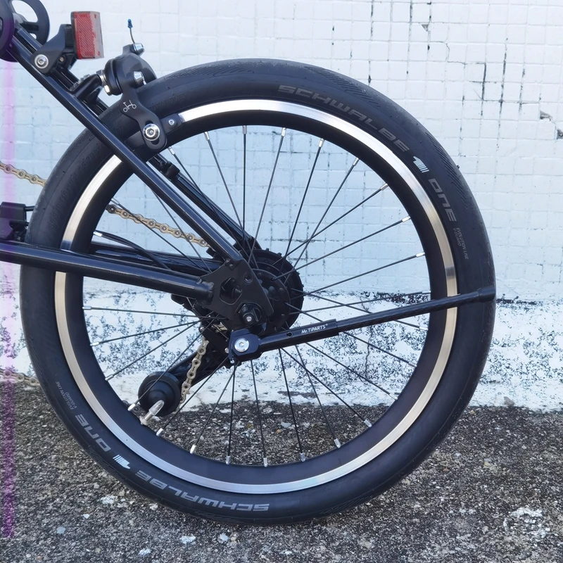 Mr.Tiparts C Line P Line T Line 4-12 Speed Kickstand for Brompton Folding Bicycle Special Carbon Side Brace Ultralight