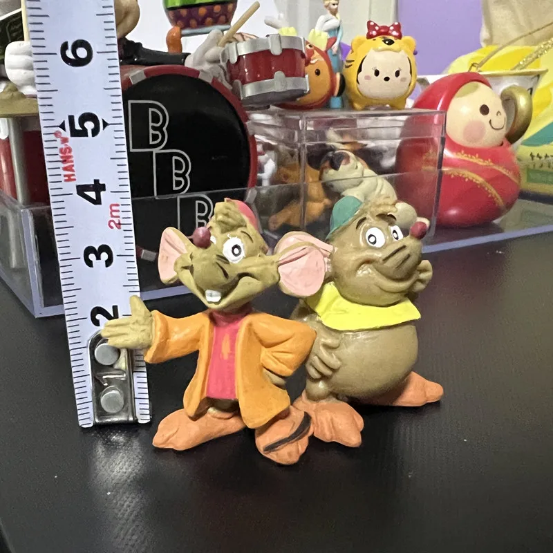 1 pieza 4*5,5 cm Disney Bullylland Cenicienta ratón ratón gordo y ratón fino muñeca juguete conjunto