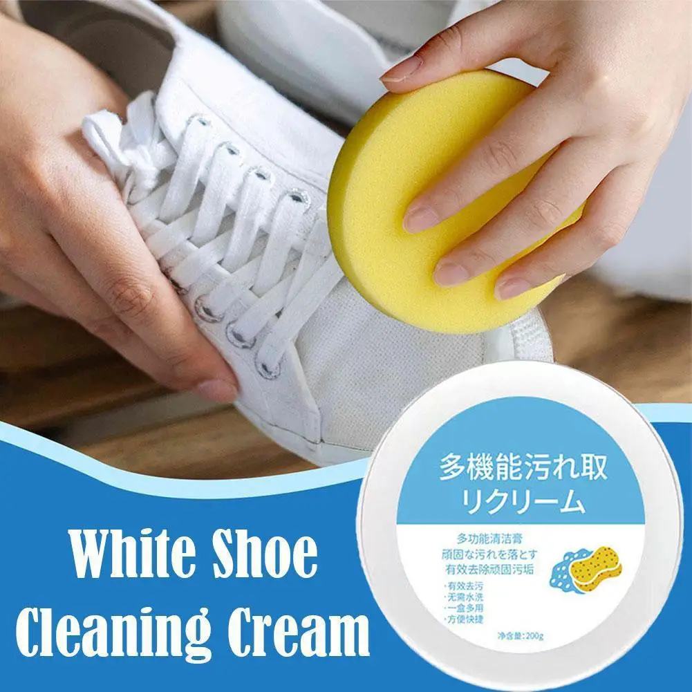 120g Home Decontamination Cream Multi-Functional White Shoes Cleaner Stains Remover Cleansing Gel All-Purpose Cleaning Paste