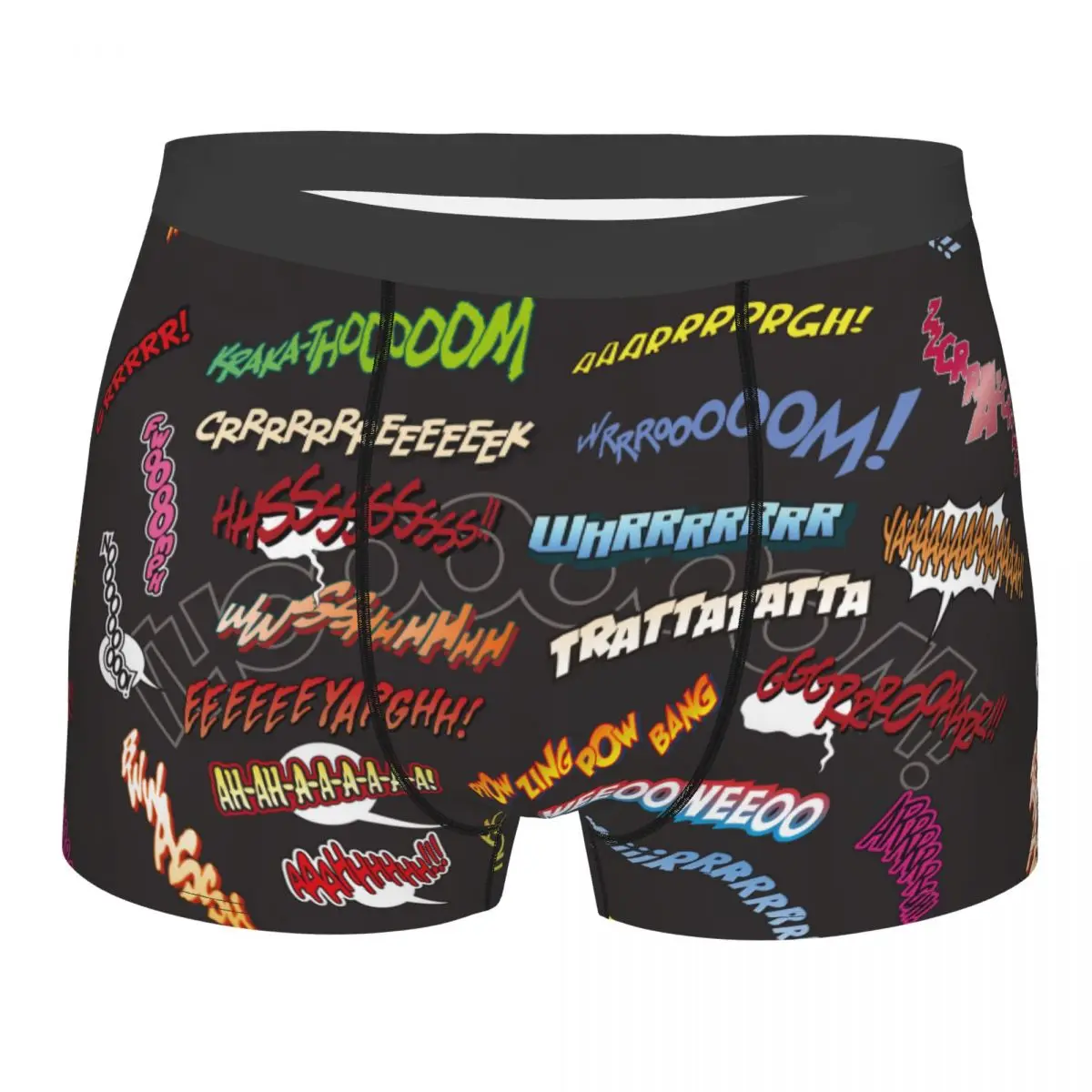 

Мужские трусы-боксеры, короткие трусики-шорты в стиле рок, панк, комиксы, книга меме, мягкое нижнее белье, Homme, нижнее белье большого размера плюс