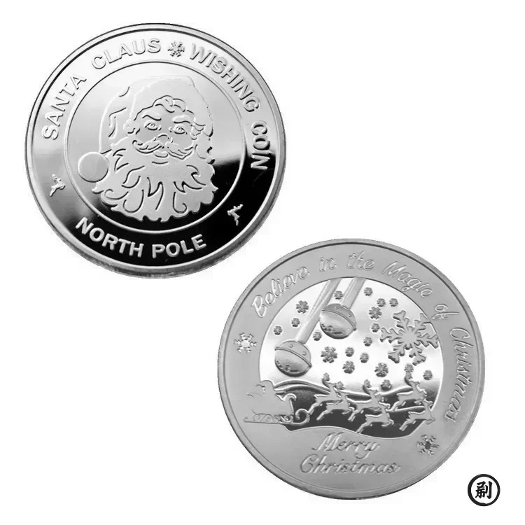 Souvenir Coin Merry Christmas Commemorative Coins Collection Metal Crafts