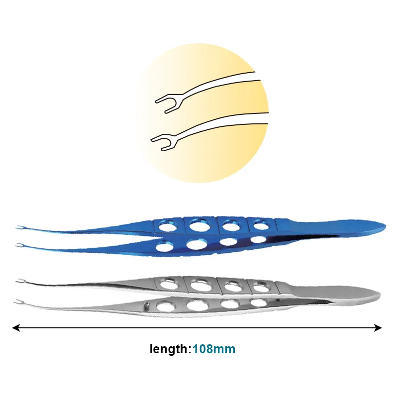 

1pcs LASIK Retreatment Forceps Eyelid Tweezers Stainless/Titanium Eye Forceps Clamp Ophthalmic Eye Instrument