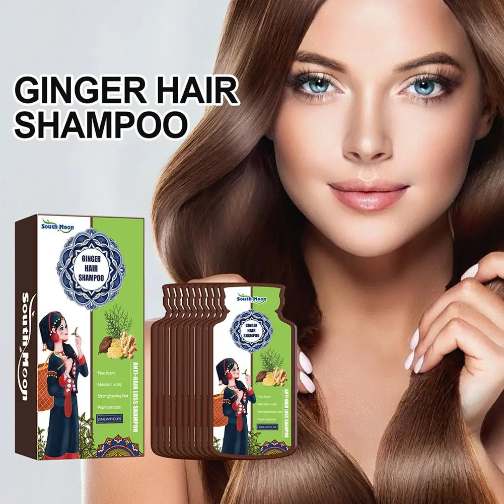 2024 Ginger Plant Extract Anti-Hair Loss Hair Shampoo Natural Hair Loss Ingredients Deep Shampoo Anti Nourishment Q2O6