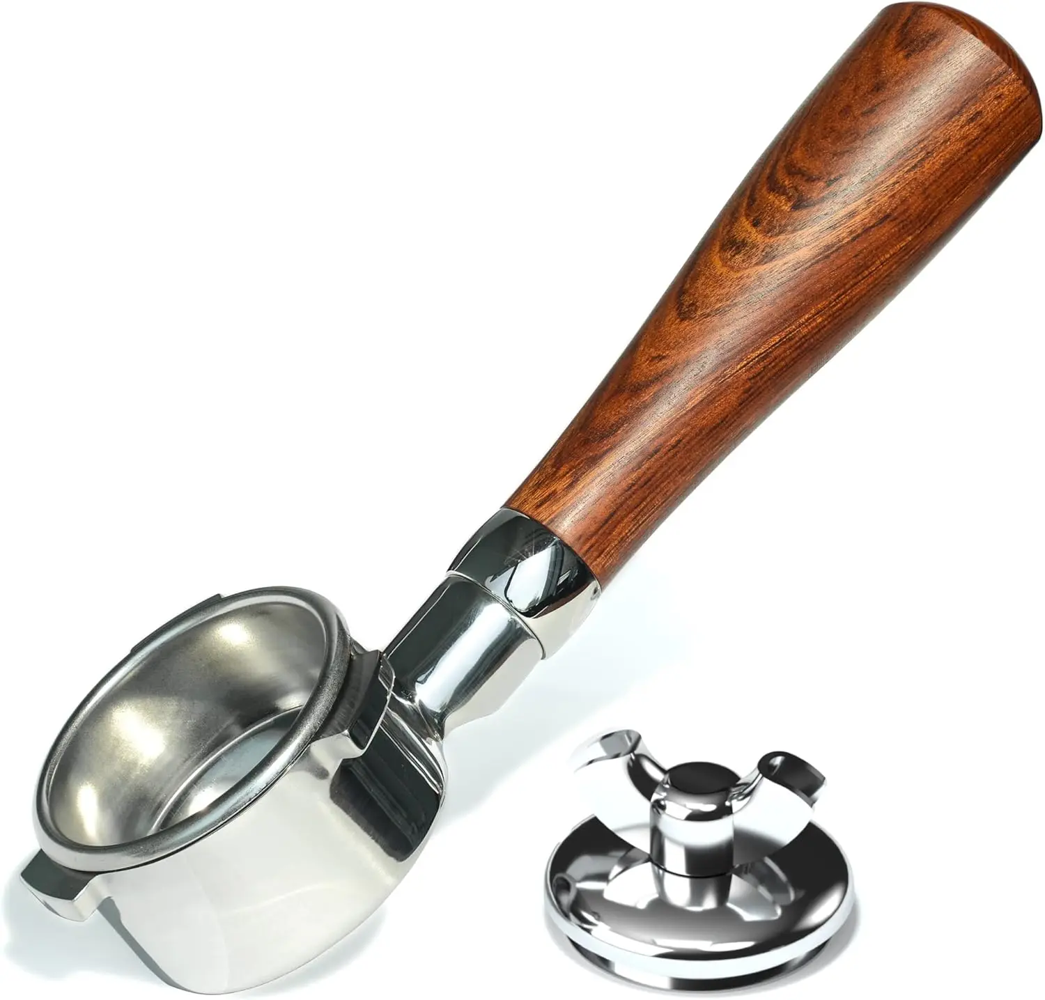 

54mm Bottomless Portafilter 2-in-1 for Breville 8 Series, Includes Double Spout Adapter