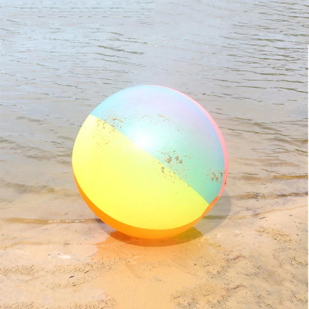 Pallone da spiaggia gonfiabile colorato arcobaleno Materiale premium Palloni da spiaggia gonfiabili per piscina estiva per bambini sicuri per interni ed esterni