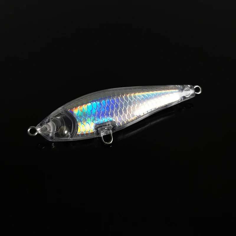 【New】New High Quality Transparent Road Runner Bait 3D Inner Laser Slow Sinking 7g Pencil Bait Blank Body For Easy DIY