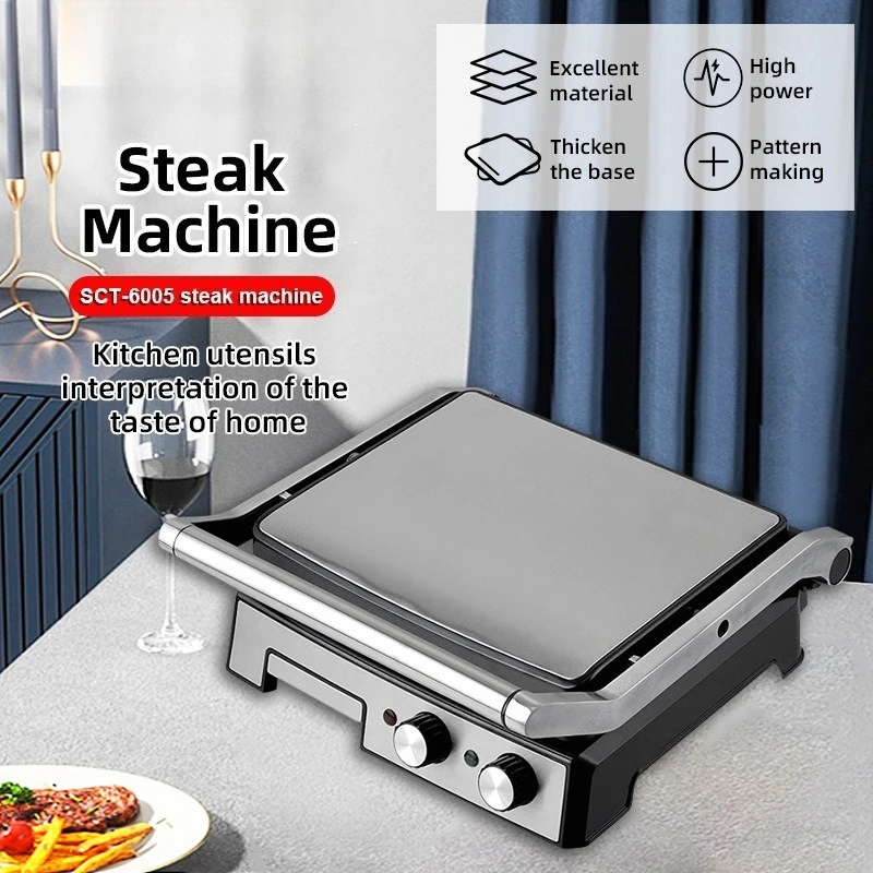 

Бытовая многофункциональная маленькая стейка-гриль, гриль для завтрака, гамбургера, сэндвичница, тостер