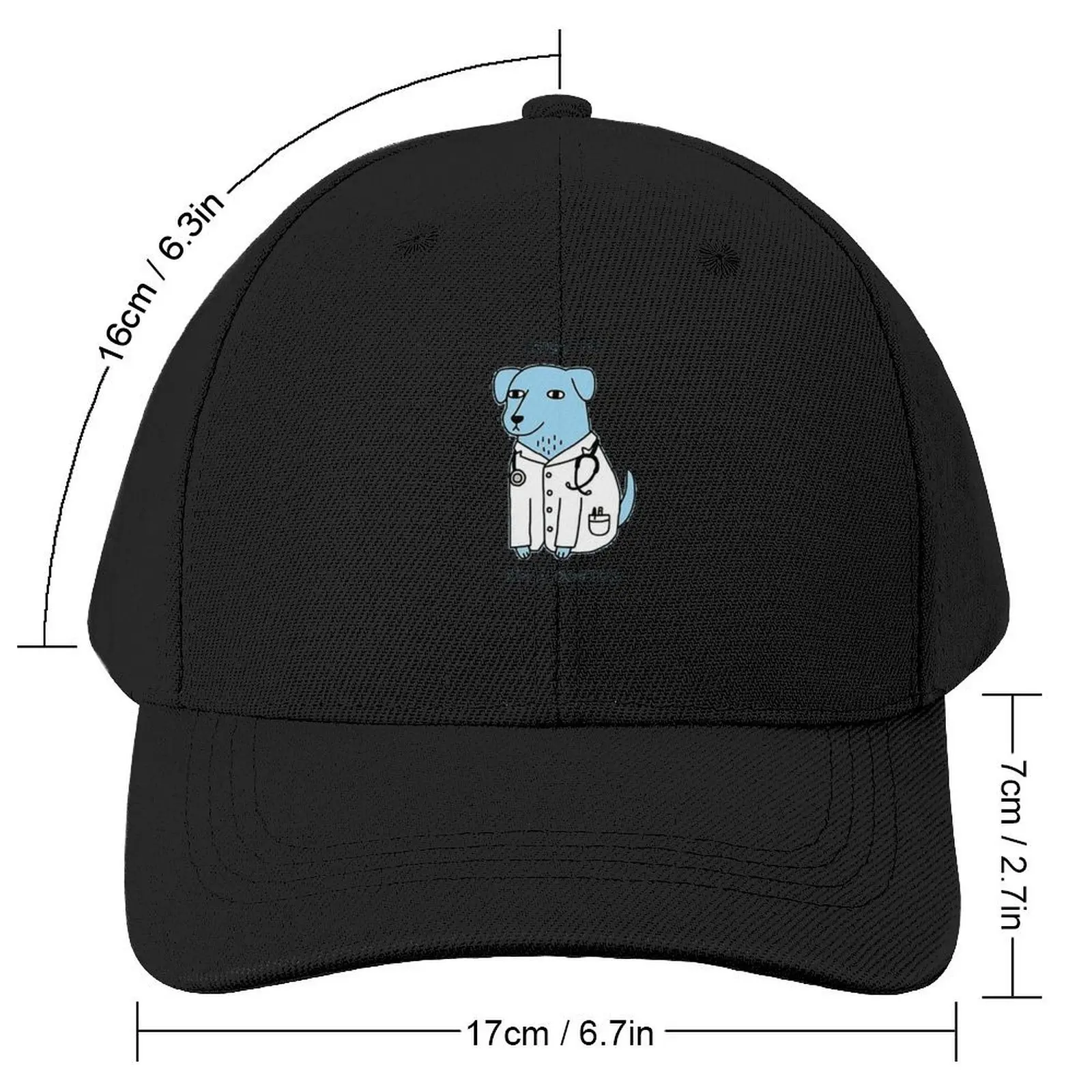 Cute Dogtor - The Pawsome Healing Specialist Baseball Cap Gentleman Hat Trucker Cap Golf Hood Caps Male Women's