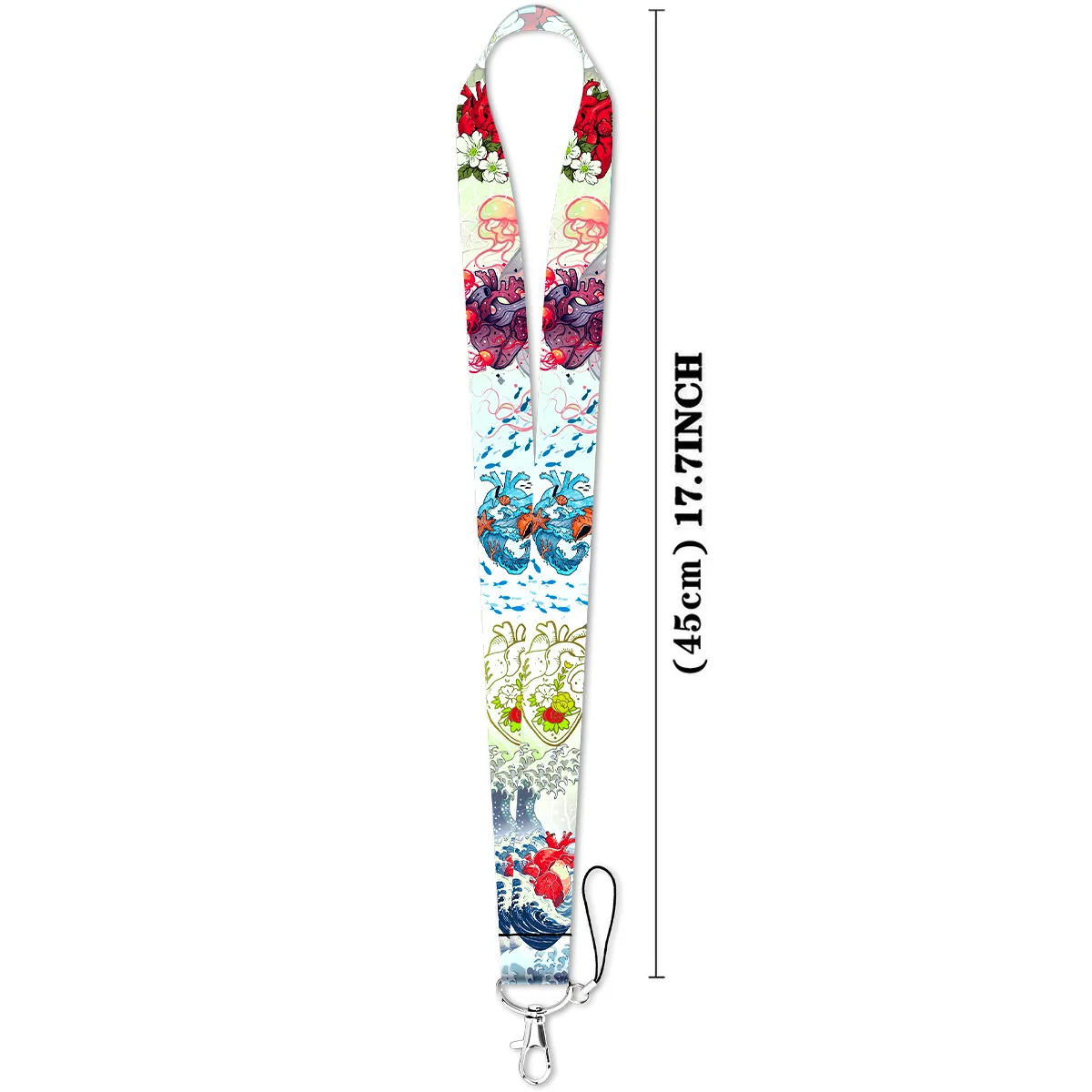 Retro Style Credential Holder Flowers Lanyards for Key Neck Strap For Card Badge Gym Keychain Keyring Funny Accessories Gifts