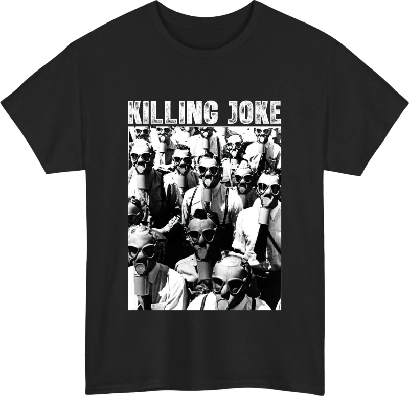 Killing Joke post punk industrial style T-shirt classic rock music enthusiast gift  Couple's pure cotton streetwear shirt