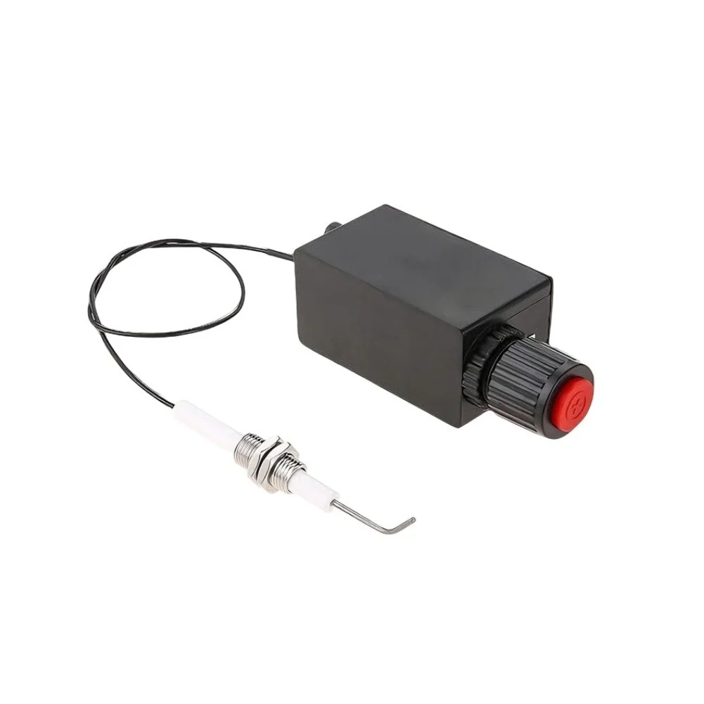 Push-Button Igniter Kit For BBQ Grill, Patio Heater & Fireplace - Replacement Spark Electrode Assembly With Wire