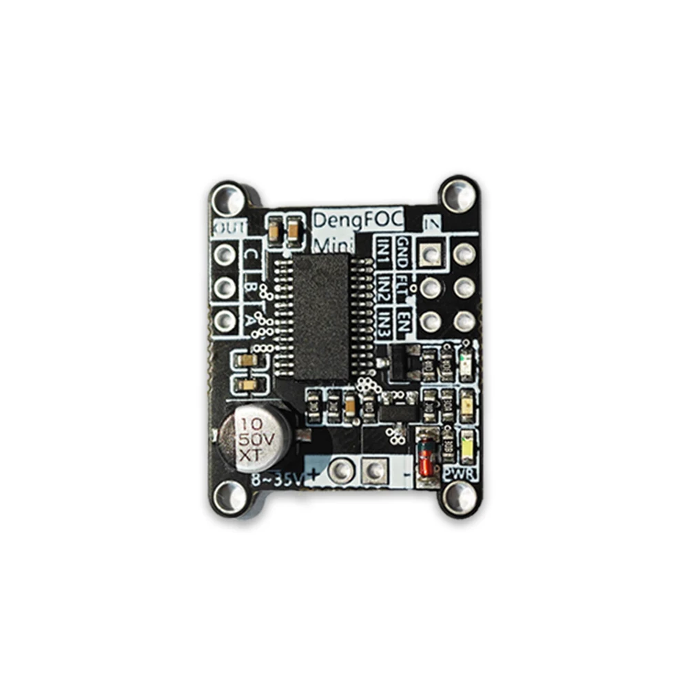

DengFOC-Mini 8-35V BLDC Motor Drive Board FOC 2.5A DRV83131 Chip Motor Drive FOC Controller PWM Output Pin with Indicator Light