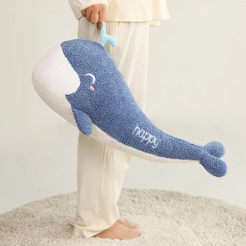 

60-120CM Big Whale Giant Cute Shark Plush Toy Soft Stuffed Cute Animal Reading Pillow for Girlfried Gifts Chirldren