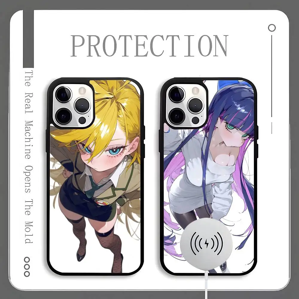 

G-Garterbelt Angel Cartoon Phone Case For Magnetic Wireless Charge Cover For iphone 16 15 14 13 12 11 Pro Max Plus Coque