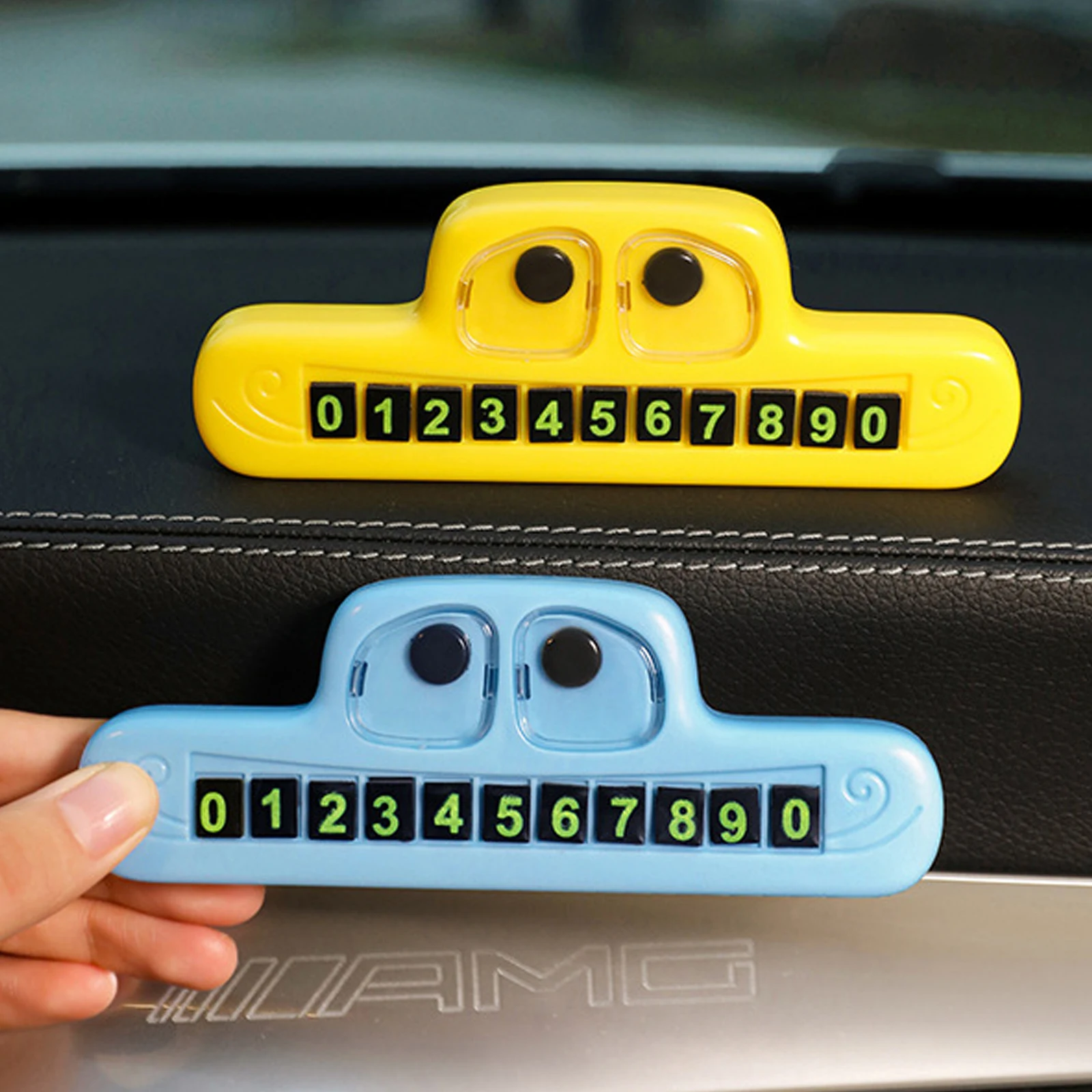 

Car Temporary Parking Card Phone Number Car Phone Holder Luminous Telephone Number Plate Car Park Car-styling Accessories