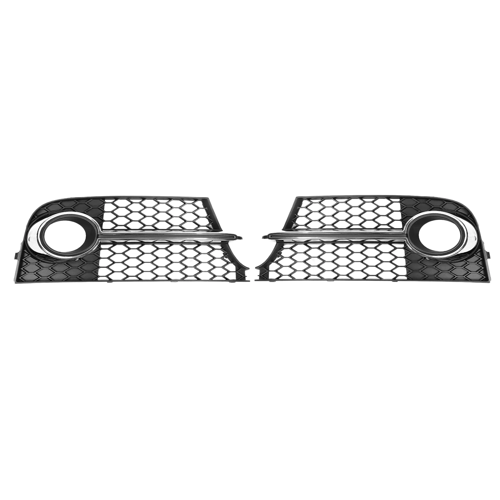 

Car Front Bumper Fog Light Grilles Honeycomb Fog Lamp Cover for-Audi TT MK2 S-LINE TTS 8J0807681KT94 8J0807682KT94