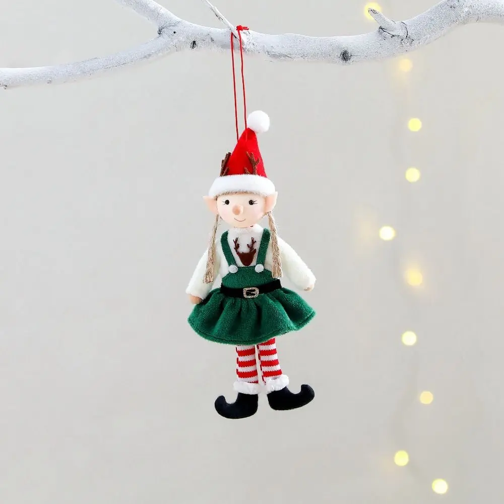 Angel Girl Cloth Christmas Angel Hanging Pendants Cute Christmas Girl Pendant Skirt Shape Xmas Tree Pendant Home Decor