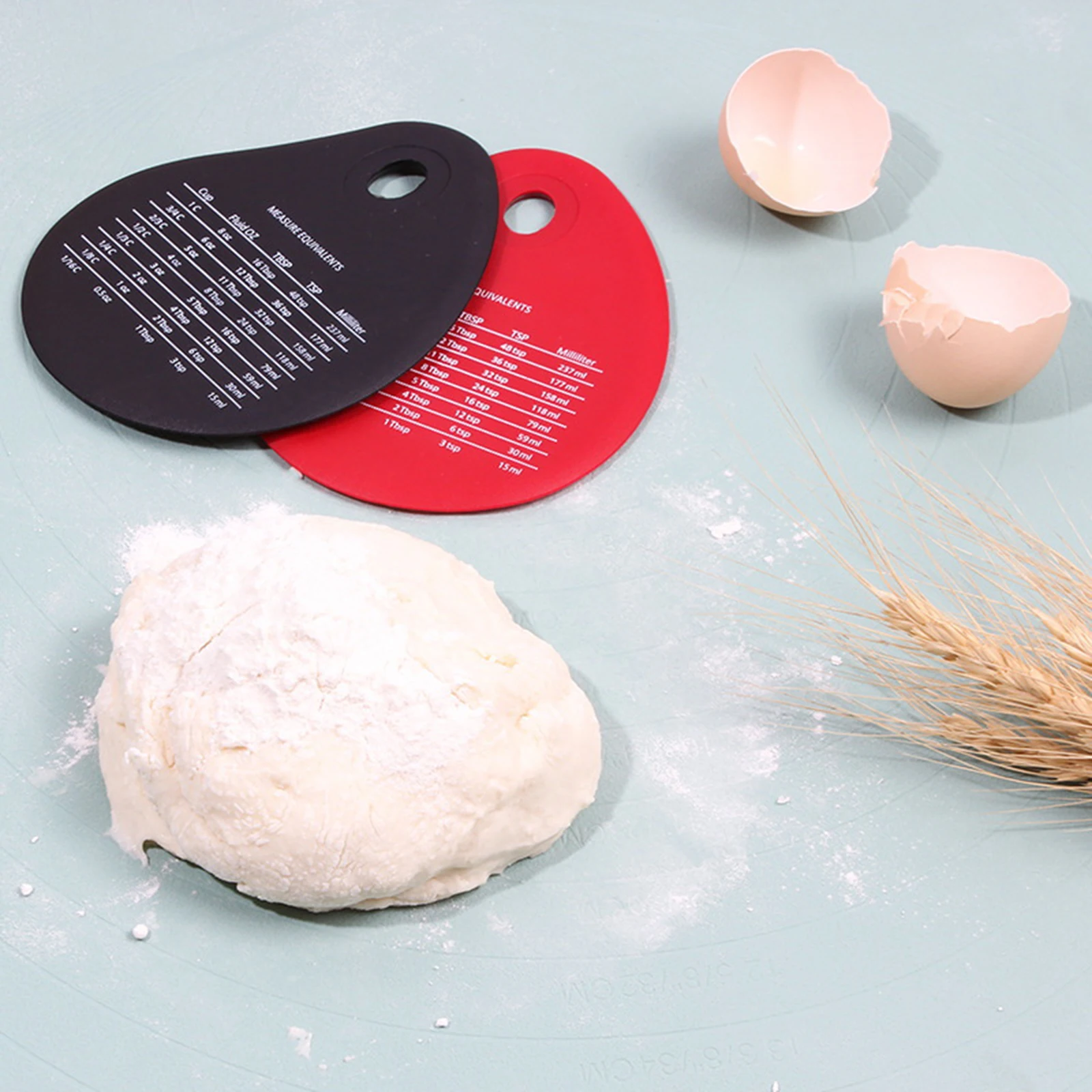 Silicone Scraper With Graduations, Dough Kneading And Cutting Knife, Multi-functional Butter Scraper