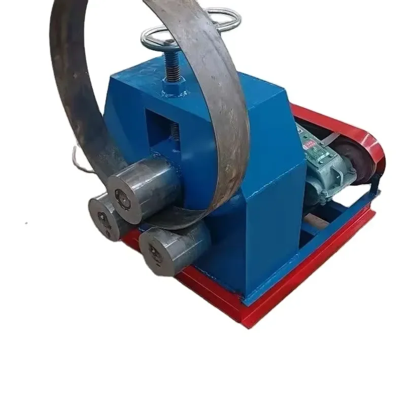 Automatic Arc Circle Bending Machines Small Cone Coiling Carbon Steel Plate Bender Mechanical Power Plate Rolling Machine