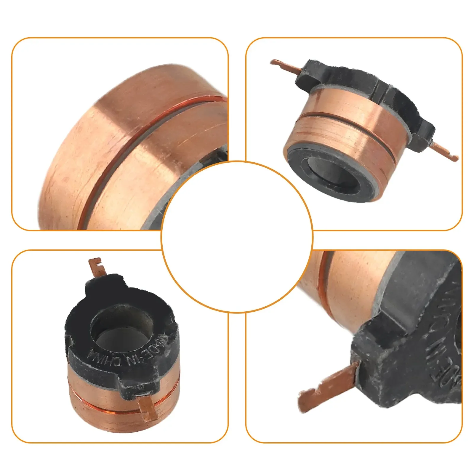 33.7mm Collecting Ring Collecting Ring 33.7x17.9x9(29.7)mm Black Collecting Ring Copper Copper Tone For DC Motor